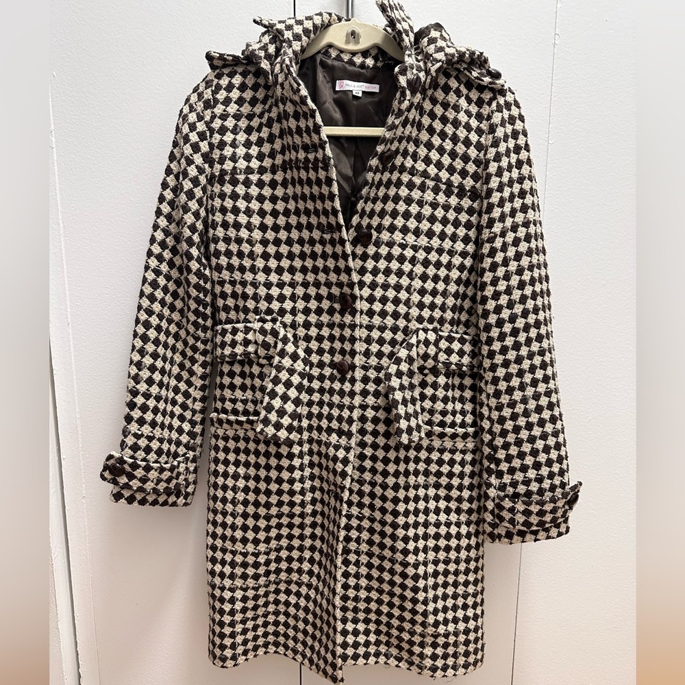 Paul and Joe  Wool  hounds tooth coat